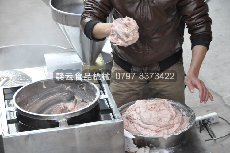 打好的肉漿